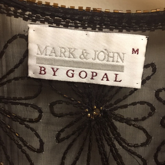 πFESTIVE SHEER BEADED JACKET - Picture 7 of 10